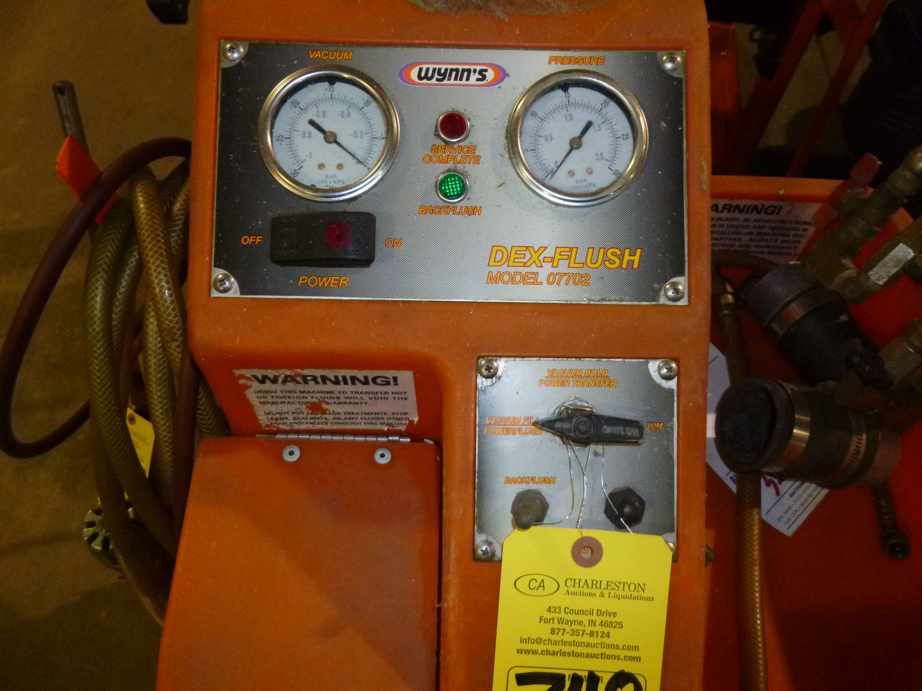 Wynn's DEXFLUSH model 07702 automotive flushing system (located at 500