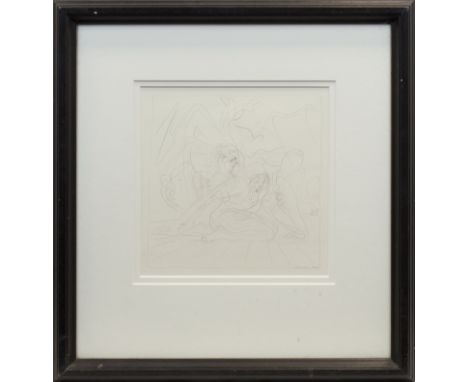 * PETER HOWSON OBE,ANNUNCIATIONpencil on paper, signed and dated 200527.5cm x 27.5cmMounted, framed and under glass