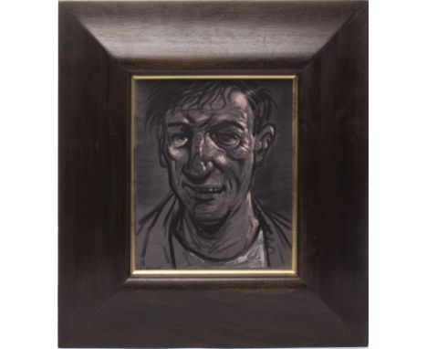 * PETER HOWSON OBE,IN THE SHADOWSpastel on paper, signed25cm x 20cmFramed and under glass 