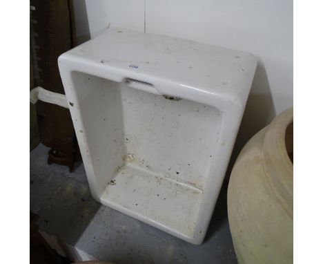 A Vintage enamelled butler's sink, W61cm, D26cm 