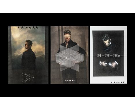David Bowie - Trio of Lithographs, Warners Brothers. As Follows 1/ Graphic Lithograph 0888751870406. 2/ Equation Lithograph 0