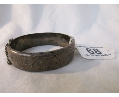 Silver bangle, Birmingham hallmark