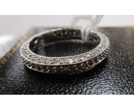 9ct gold and diamond full eternity ring - Estimate £150 - £180