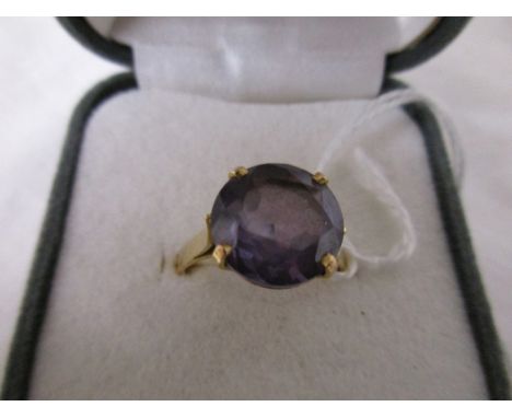 Gold amethyst set ring