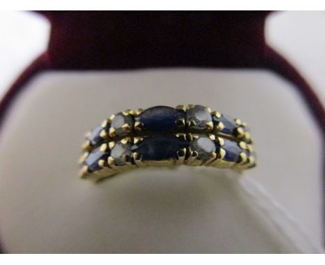 Gold stone set dress ring