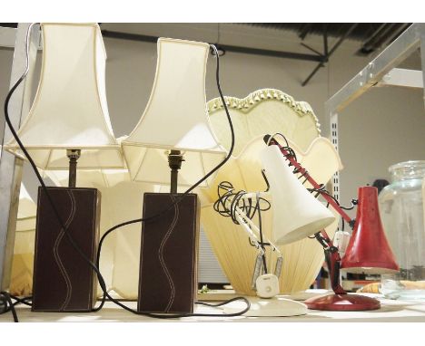 Two vintage anglepoise lamps&nbsp;and two modern table lamps&nbsp;(4)&nbsp;