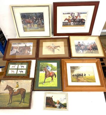 Sold at Auction: HERMES FRAMED SILK SCARF OF HORSES. HERMES PARIS. BLANK