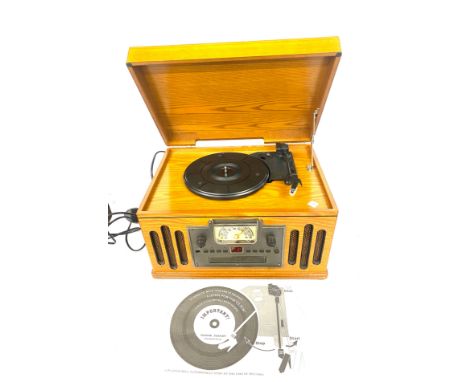 Vintage scor and co 2414 compact disc player, turntable, untested 