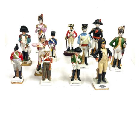 Selection of ceramic soldiers 