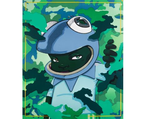 Hebru Brantley (American 1981-), 'Into The Wild', 2021, lithograph in colours on 300g BFK Rives paper, signed and numbered fr