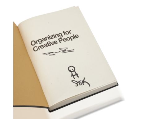 Stik (British 1979-), 'Stik Doodle (Organizing For Creative People)', 2017, signed first edition copy of the book 'Organizing