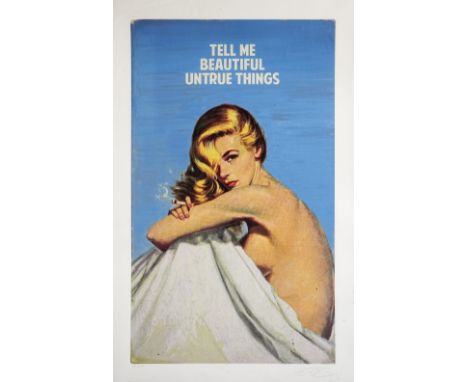 Connor Brothers (British Duo), 'Tell Me Beautiful Untrue Things', 2021, giclee with silkscreen varnish on wove paper, signed,