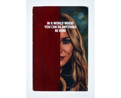 Connor Brothers (British Duo), 'In A World Where You Can Be Anything Be Kind', 2022, pigment print with silkscreen varnish on