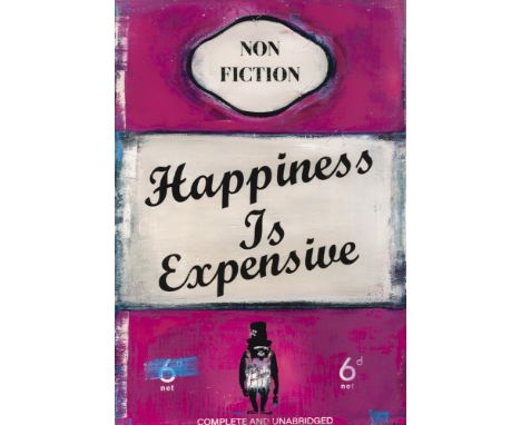 James McQueen (British 1977-), 'Happiness Is Expensive', 2022, mixed media, archival pigment and silkscreen on 410gsm Somerse