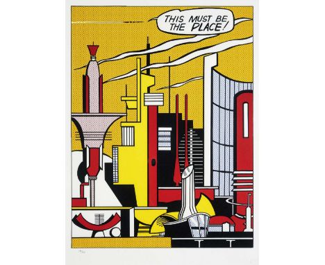 Roy Lichtenstein (American 1923-1997), 'This Must Be The Place', 1965/2002, silkscreen in colours on wove, numbered from an e