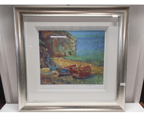 A large framed Rolf Harris print. 85x83 cm Shipping unavailable 