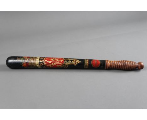 A Victorian Aberdeenshire River Dee Police Superintendent truncheon, 17 1/2" long