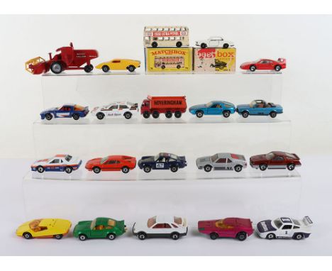 Fifteeen Matchbox 1:75 Superfast unboxed Models, England and Macau, plus 4 others: A group of unboxed 1970’s &amp; 1980’s Mat