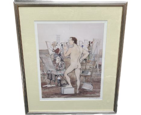 Limited edition print titled 'The Art Class' Signed by the artist to the lower right hand corner. Limited edition 249/750. [F