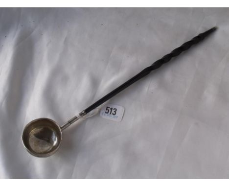 Georgian toddy ladle with whale bone handle  apparently unmarked        