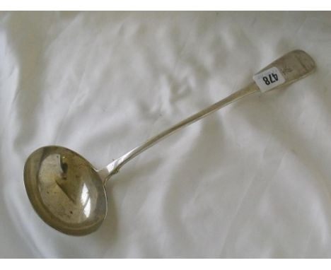 Fiddle pattern crested soup ladle Lon  1841  by WE 290g       