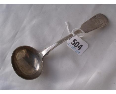 Exeter - -Victorian fiddle pattern sauce ladle  1851 by JS 75g       
