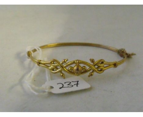 Antique 9ct gold bangle      