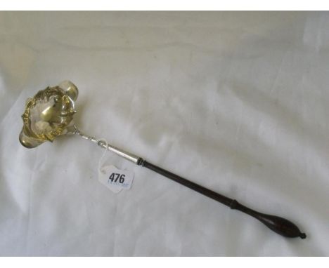 Georgian toddy ladle with 2 pouring lips  13” long         