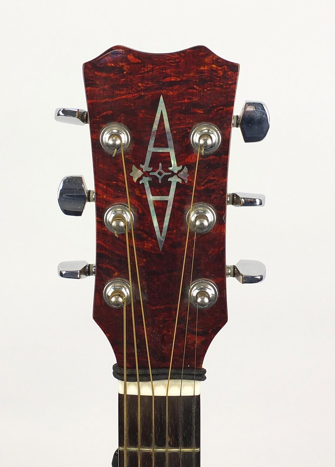 Artist Alvarez acoustic guitar with fitted carrying case, the guitar