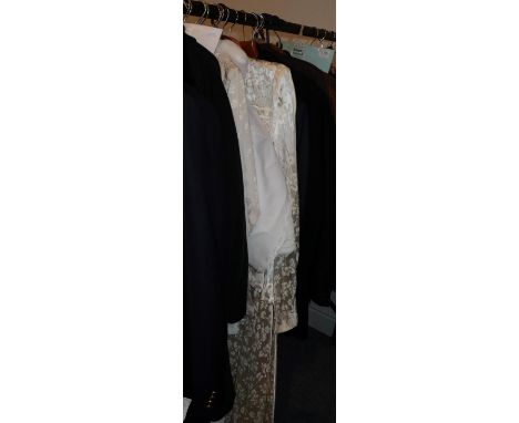 Assorted Modern Ladies Costume, comprising Hermes Govantes floral skirt suit with jewelled buttons (size 42); Nicole Farhi gr