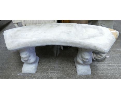 A composite garden bench