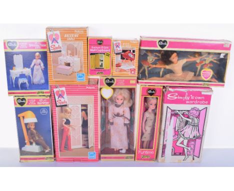 : Large collection of Pedigree Sindy dolls and accessories, mainly early 1980s, boxed Ballerina, Funtime Sindy, Sweet Dreams 