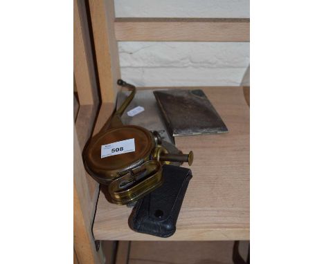 VINTAGE AA BADGE, CIGARETTE CASES, SMALL OIL CAN