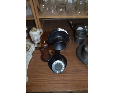 VINTAGE STICK TELEPHONE MARKED TO BASE 'NO 3 PF FH35/1'