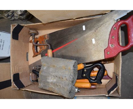 ONE BOX OF MIXED TOOLS