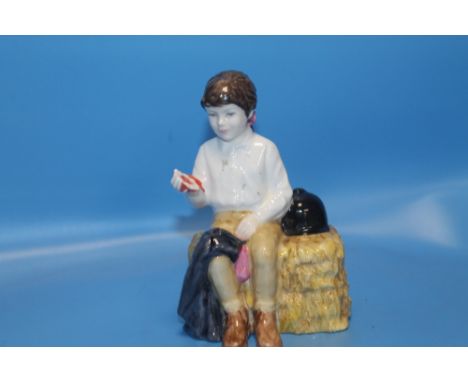 A ROYAL DOULTON FIGURE 'FIRST PRIZE' WITH SIGNATURE TO BASE DATED 15/11/97