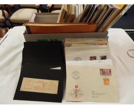A large selection of Swedish stamped envelopes and first day covers etc