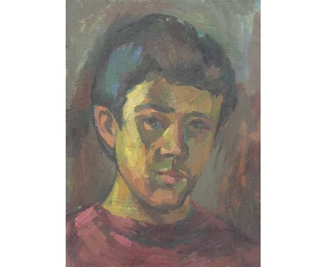Paul Anthony Makepeace Brown (Ex Glasgow School of Art Student): Four various unframed portrait oils.