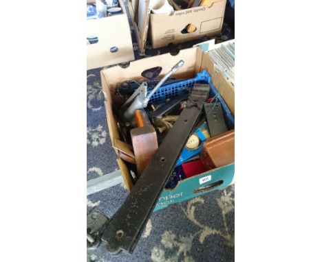 A box of various tools.
