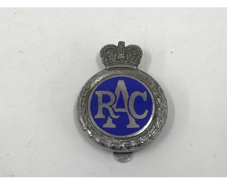 An RAC part enamel cap badge by Uniquip, London. 