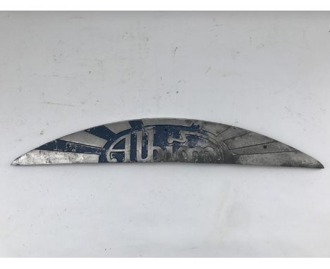 An Albion aluminium radiator plate.