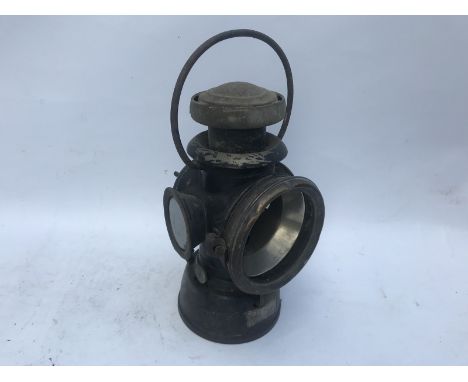 A Lucas King of The Road no. 432 paraffin side lamp. 