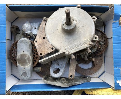 An early Sunbeam motorcycle partial engine etc.