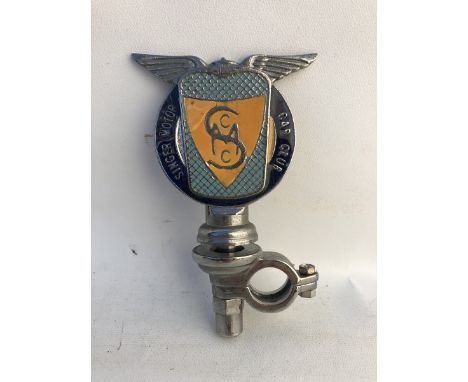 A Singer Motor Car Club part enamel car badge.