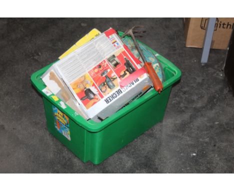 Box of hand tools, electric drills etc