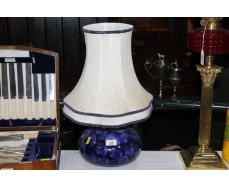 Decorative table lamp and shade 