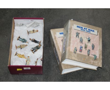 Box of First and Second World War Del Prado figures