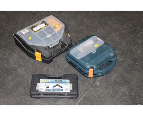 Black &amp; Decker orbital sander, and electric sander and a Powercraft cordless screwdriver 