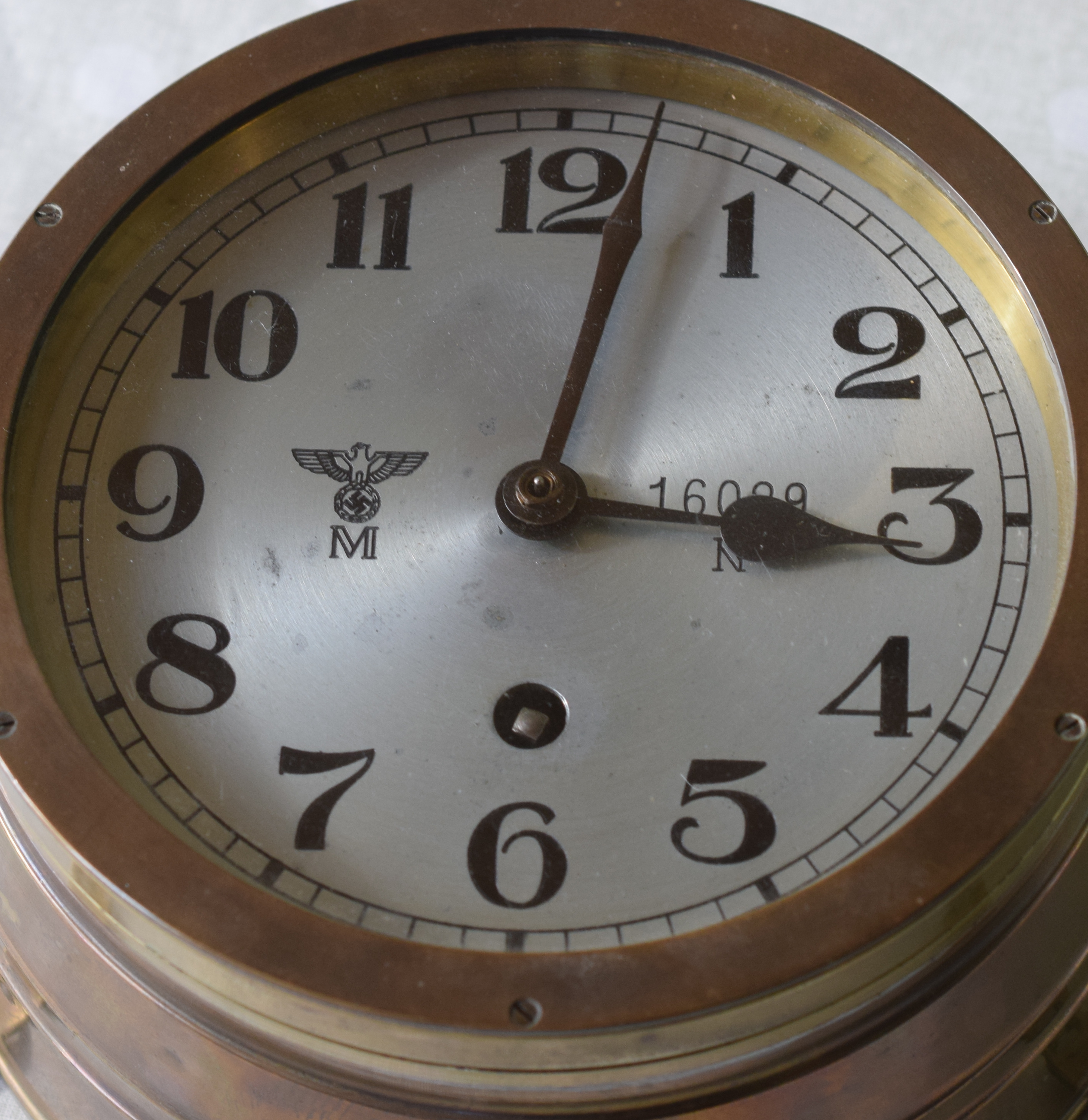 Rare WW2 Kriegsmarine UBoat clock By Kieninger & Obergfell Excellent
