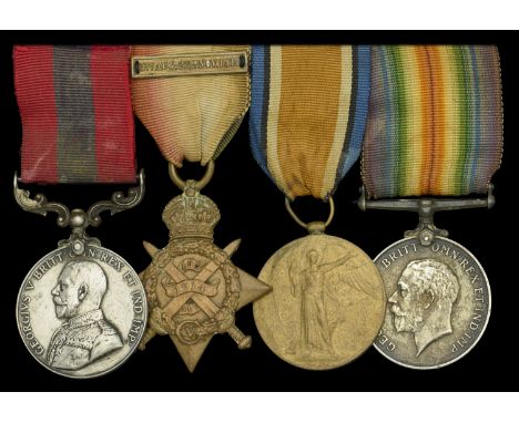 A Great War ‘Messines 1918’ D.C.M. group of four awarded to Sergeant H. F. Quee, 2nd Battalion, Royal Irish Rifles, for galla